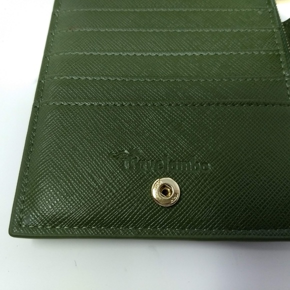 TRAVELAMBO BIFOLD WALLET IN FAUX OLIVE LEATHER - Picture 8 of 8